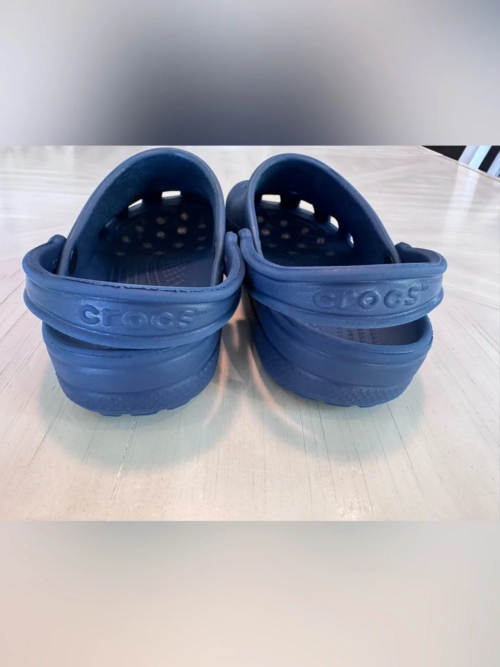 Vintage OG Crocs Classic Clogs Navy Blue Original 100% Croslite- M8/9 W10/11